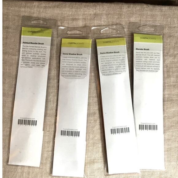Coastal Scents Elite Brushes Set of 4 Eye Shadow Makeup New - Picture 2 of 2